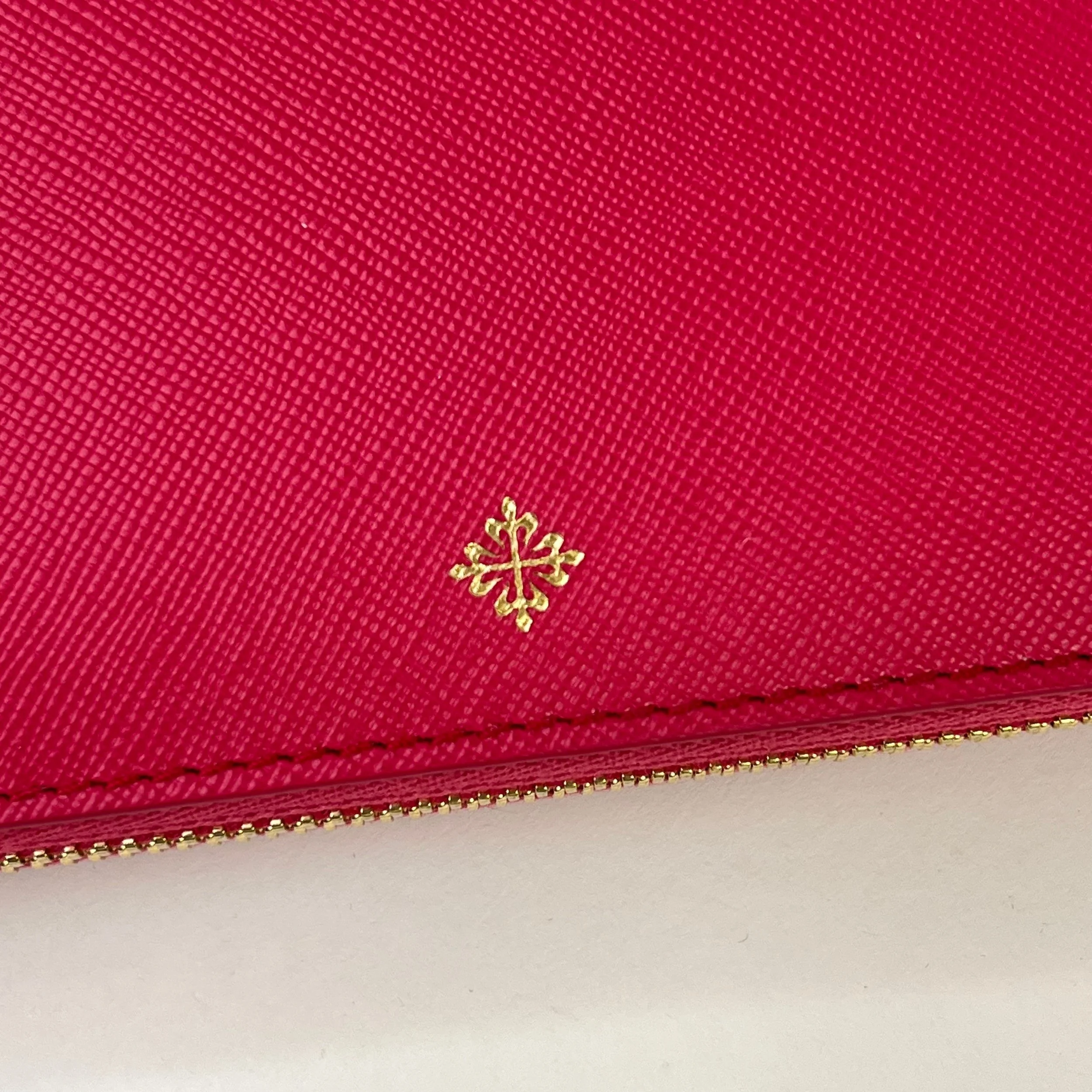 Patek Philippe Fuchsia Pink Leather Travel Wallet & Passport